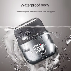 Mini rasoir électrique pour hommes, portable, format de poche, rechargeable par USB, étanche, pour rasage humide et sec, usage domestique et en camping-car - Product Image 3
