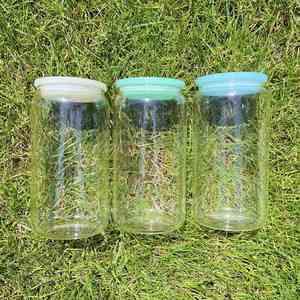 16Oz Clear Frosted Soda Pop Beer Shaped Plastic Lid Sublimation Glass Can for Customized Gifts - Product Image 4