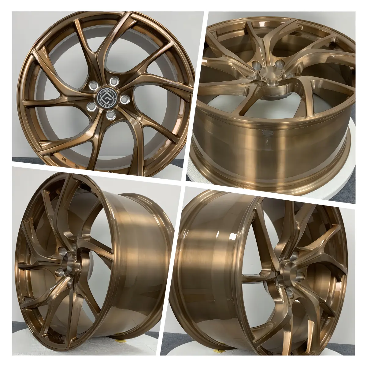 新しい乗用車151618インチ合金ホイールポリッシュ5x114.3-4つのリムのセット165.1mm 120mm 112mm PCD 0mm 30mm 50mm ET付属