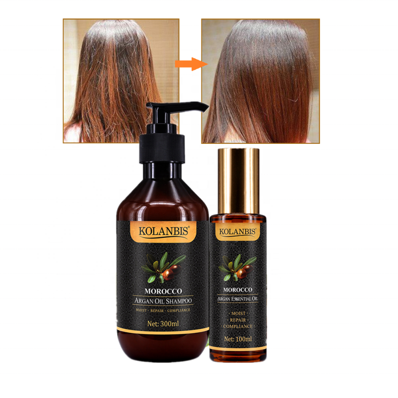 100% натуральный шампунь с марокканским аргановым маслом и набор марокканских эфирных масел