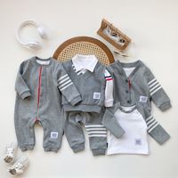 Ensemble de vêtements pour bébé nouveau-né : pantalon, cardigan, t-shirt, gilet, pantalon, chemise, coton, doublure en polaire