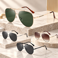 CONCHEN Lunettes de soleil tendance de luxe personnalisées avec logo gravé, pour hommes et femmes, vente en gros OEM ODM, monture en métal, UV400, lunettes de soleil tendance