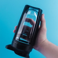 Gourde de sport en plastique étanche pour l'extérieur, avec boule mélangeuse, pour protéines, café, matcha et autres poudres, idéale pour la gym