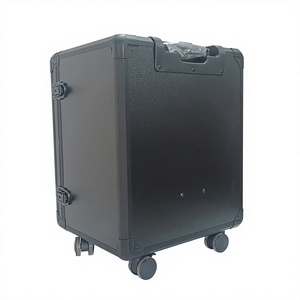 Exhibidor Clásico Portátil Apilable Grande con Ruedas y Bandejas de Aluminio (5-6 Bandejas) con Cierre de Bloqueo - Product Image 6
