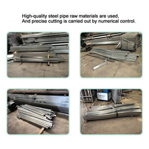 שער כניסה כפול מפלדה מצופה אבקה שחורה, 20 רגל, חזק במיוחד, בסגנון ברזל יצוק אירופאי, עם עיצוב סוסים. - Product Image 5