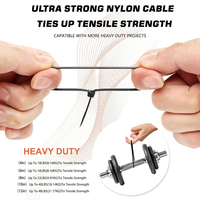 Ventes directes d'usine Chine Fournisseur Attaches de câble en nylon Attaches zippées standard de haute qualité Tailles OEM ODM logo personnalisé multi inventaire