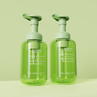Botol Pompa Busa Bulat Ramah Lingkungan 120ml 150ml Kemasan Kosmetik Botol Kosong PET Busa Sabun Cair Botol Pembersih