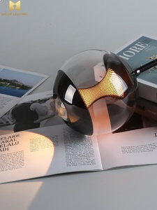 Lampe suspendue LED ronde en verre de style minimaliste Afterglow Sleep Eye Protection Dimmable Bedroom Lampe de chevet - Product Image 5