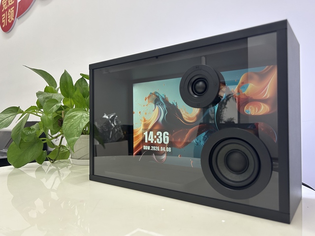 15.6 Inch Transparent LED Speaker with Floating Lyrics Android 11 for 5.2 50-100W for Party & Outdoor Use