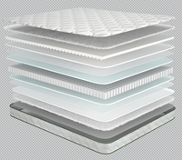 Vente directe d'usine Matelas en mousse compressée Lit simple Matelas en mousse de massage en gros Prix bas Matelas fin