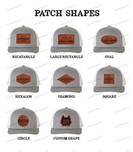 Trường học cũ Chất lượng cao cấp tùy chỉnh da vá Logo 6 Bảng điều chỉnh 112 phong cách retro Camo Snapback lưới thêu logo trucker Mũ mũ - Product Image 4