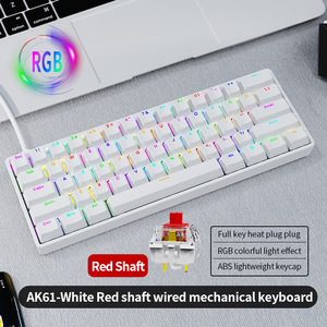 Factory Direct Sales Mechanical Gaming <b>Keyboard</b> Full-Size RGB with USB Interface Inserted Without Bumping Heat and New - Product Image 6