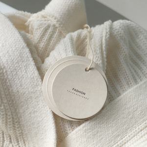 New Factory Free Logo Design Benutzer definierte Marke Name Kleidung Swing Tags Kleidungs stück Kleidung Tags Etiketten Hang Tag für Kleidung - Product Image 4