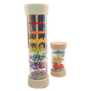 Jeu éducatif Montessori en bois : tube <span class=keywords><strong>sonore</strong></span> et <span class=keywords><strong>sablier</strong></span> – hochet musical pour garçons et filles de 5 à 7 ans - Product Image 3