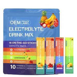 OEM Electrolyte <span class=keywords><strong>Powder</strong></span> Drink Mix Packs contém 10 vitaminas e nutrientes para hidratação rápida - Product Image 1