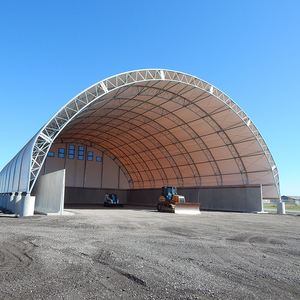 Grand cadre en tube d'acier galvanisé avec double treillis, tissu industriel, bâtiment de stockage, tente de <span class=keywords><strong>garage</strong></span>, auvent, abri en bois PVC - Product Image 4
