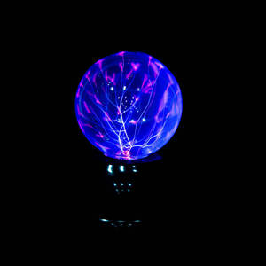 Tùy Chỉnh Plasma Bóng Hình Cầu Cảm Ứng Sét Đèn Bóng Ma Thuật Tĩnh Điện Nhấp Nháy Sáng Tạo Bảng Màu Xanh Plasma Đèn - Product Image 2