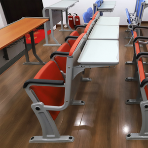 Venta al por mayor barato salón <span class=keywords><strong>de</strong></span> conferencias muebles College University plegable escuela <span class=keywords><strong>escritorio</strong></span> y silla - Product Image 4