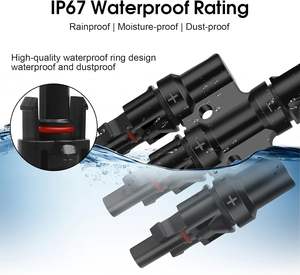 Connecteur de branche solaire 1 à 3 mâle/femelle, connecteurs de câbles solaires photovoltaïques FFFM+<span class=keywords><strong>MMMF</strong></span> IP67 30A 1000V, connecteur de panneau solaire - Product Image 3