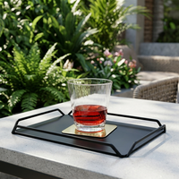Sous-verre en métal pour la décoration de bureau, tapis de protection pour tasses à thé, à café et petits récipients chauds