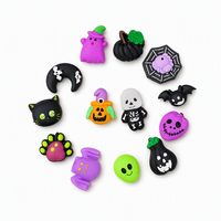 Jouet Squishy en Caoutchouc Souple Thème Halloween Mignon, Jouet Anti-Stress Élastique à Presser pour Enfants et Adultes