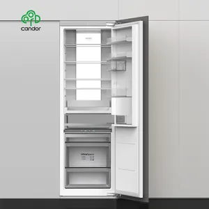 Candor custom 308L quality auto defrost large home fridge 'builtin' integrated fridge built in wall design