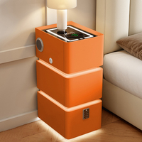 Table de chevet intelligente avec station de charge, lampe de chevet, table de chevet avec charge sans fil