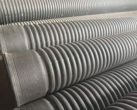 300mm DN 500mm 600mm Sn8 égouts Double paroi Hdpe 6 pouces tuyaux ondulés prix ou Drainage