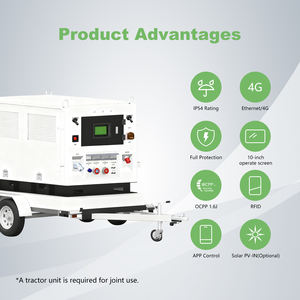 Vente Flash : Chargeur Rapide DC <span class=keywords><strong>Commercial</strong></span> Portable et Mobile CCS2 120 kW, Station de Recharge Mobile pour Véhicules Électriques avec Stockage d'Énergie 200 kWh et Batterie - Product Image 4