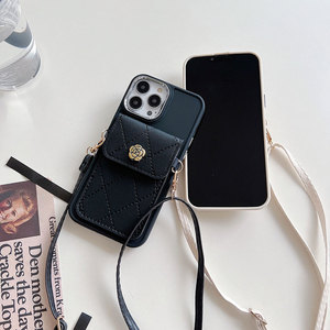 Pour Laudtec Sjk807 luxe anti-rayures Simple couverture coque de téléphone pour iPhone 16 15 <span class=keywords><strong>14</strong></span> 13 11 Plus Pro Max pour portefeuille carte lanière - Product Image 4