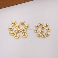 Bijoux fins, perles d'espacement en or massif 14 carats, accessoires de fabrication de bijoux, bracelets, colliers, accessoires populaires, bijoux