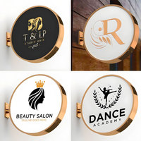 Boîte lumineuse publicitaire LED double face pour extérieur, logo personnalisé, étanche IP54, pour salon, garage, boutique, décoration