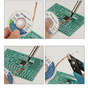 Cinta trenzada <span class=keywords><strong>de</strong></span> malla para desoldar <span class=keywords><strong>de</strong></span> 1,5 M, cobre ATTEN 2015 1515 2515 3515, alambre <span class=keywords><strong>de</strong></span> soldadura RoHS, removedor <span class=keywords><strong>de</strong></span> soldadura <span class=keywords><strong>de</strong></span> estaño, mechas, circuito <span class=keywords><strong>BGA</strong></span> PCB - Product Image 5