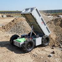 Véhicule de transport tout-terrain télécommandé sans fil 2,4 GHz, mini-ATV électrique 4x4, remorque benne basculante