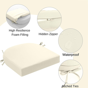 Custom Waterproof UV Resistant Outdoor Rectangular Seat Cushion Rounded Corners Patio Furniture <strong>Bench</strong> Pad - Product Image 3