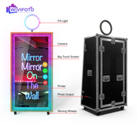Dropshipping Meilleur traditionnel populaire 65 pouces Portable Selfie Photo Booth Magic Photobooth Miroir pour la fête de mariage