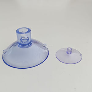 Ventouse transparente en PVC à trou croisé avec languette de traction pour verre, lit pour animaux, aquarium et décoration de mariage, vente en gros d'usine, fabriquée en Chine - Product Image 1