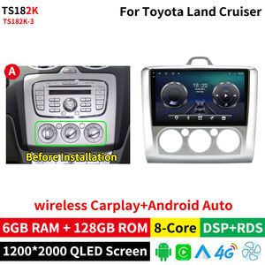 Krando Autoradio Android 9" 2K per <span class=keywords><strong>Ford</strong></span> <span class=keywords><strong>Focus</strong></span> <span class=keywords><strong>2004</strong></span> - 2011, Navigatore Auto con Carplay Wireless, Scheda SIM 4G, 64G/128G - Product Image 3