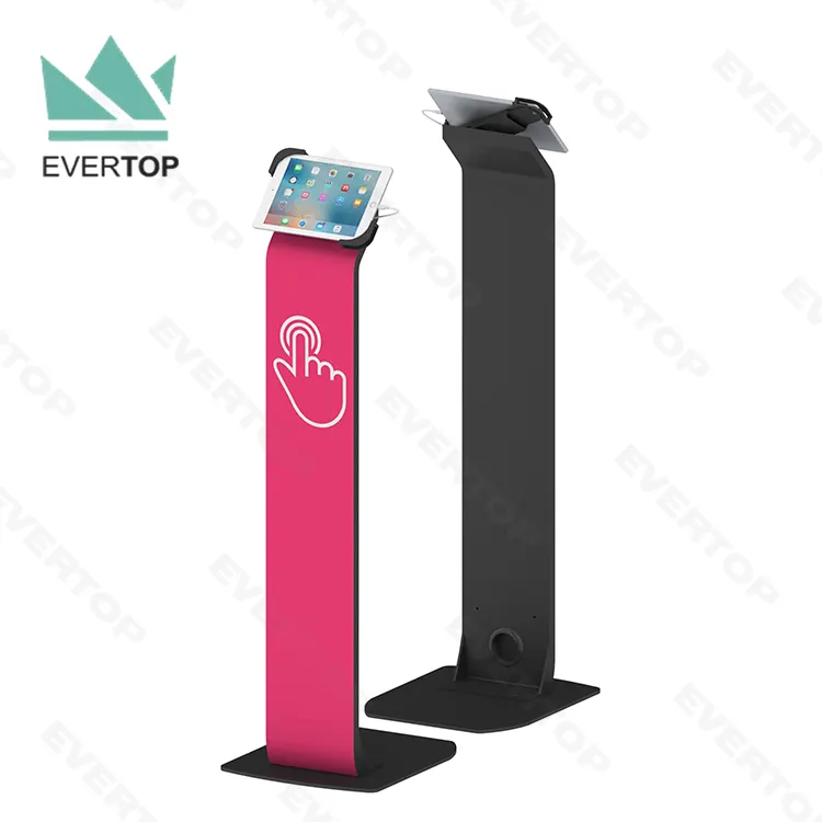 LSF08-D Universal Floor Stand Display Tablet Kiosk Anti Theft Tablet Kiosk Stand Floor Tablet Kiosk Floor for iPad Android 8-11"