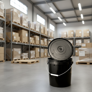 Fornecedor Direto de Balde de Plástico PP de Grau Alimentício de <span class=keywords><strong>5</strong></span> Galões com Tampa e Alça - Product Image 2