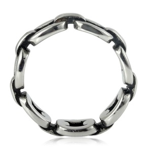 yunnique Fashionable Chain <b>Titanium</b> Steel <b>Ring</b> Gold Color Unisex Jewelry Gift Geometric Design FY28061 - Product Image 3