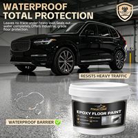 Peinture liquide époxy auto-nivelante pour sols en sable coloré, kit béton haute brillance, résistant à l'usure, antidérapant, effet marbre pour garage