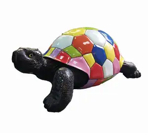 창조적 인 다채로운 낙서 거북이 공예 거북이 입상 동물 거북이