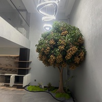 Künstlicher Longan-Baum UV-Beständig Wartungsfrei Künstlicher Obstbaum für Innen- und Außenbereich Gewerbliche Nutzung