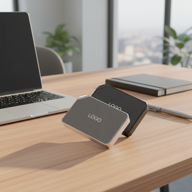 New 128GB Durable Shockproof Portable SSD Zinc Alloy + Leather Housing USB-C Interface 500MB/s Read/Write Speed for Commercial