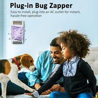 2025 Plug-in Bug Zapper intérieur sûr anti-moustiques avec UV LED piège à mouches intelligent antiparasitaire chambre cuisine tueur de moustiques
