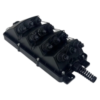 Caja de Conexión de Fibra Óptica de Grado Telecomunicaciones de 12 Puertos, Caja de Terminación de Fibra Óptica Impermeable IP65, Caja de Distribución de Fibra Óptica FTTH
