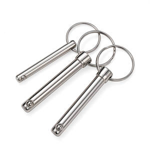 Haute résistance 304 316 acier inoxydable personnalisé métrique et pouces poignée d'anneau de traction à dégagement rapide verrouillage à billes ensemble de goupilles de collier - Product Image 3