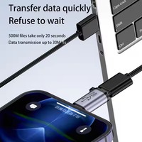 Connecteur de convertisseur adaptateur USB Type C mâle vers micro USB femelle
