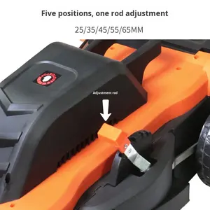 Tondeuse à <span class=keywords><strong>gazon</strong></span> électrique à poussée manuelle transfrontalière, tondeuse à mauvaises herbes silencieuse <span class=keywords><strong>pour</strong></span> jardin et cour, tondeuse à <span class=keywords><strong>gazon</strong></span> haute puissance 1600W, bac à herbe de 45L - Product Image 4